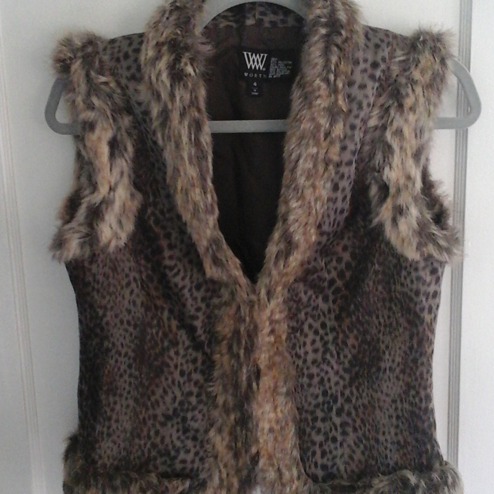 W by Worth faux fur vest